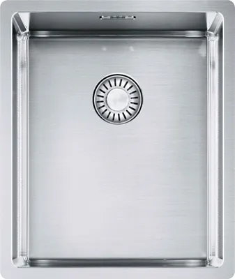 Produktbild von FRANKE BXX 110-34, Unterbauspüle Edelstahl, Seibkorb Stopfenventil
