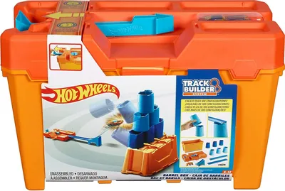 Produktbild von Hot Wheels Track Builder System Fässer-Stunt Box