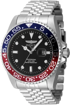 Zdjęcie produktu dla Invicta Pro Diver 48388 Zegarek Męski - Mechanizm Kwarcowy - Stal Nierdzewna z Czarną Tarcza - 47 mm