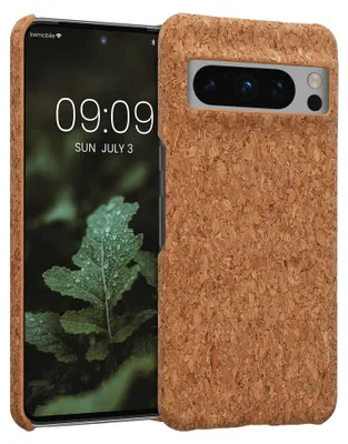 Produktbild von kwmobile Schutzhülle kompatibel mit Google Pixel 8 Pro - Hülle Kork - Handyhülle - Handy Case Cover Hellbraun