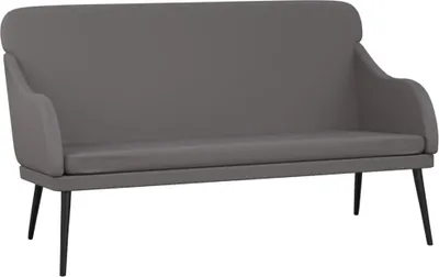 Obrázek produktu pro vidaXL Lavice šedá 110x76x80 cm Imitace kůže