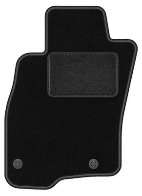 Produktbild von Fahrermatte Velours für Fiat Punto 12' 2012-2018 (Schrägheck) – 1-tlg, Schwarz, passgenau – Wielganizator LUX