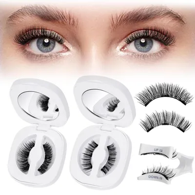 Image de Cils magnétiques avec applicateur, effet naturel, 3 aimants, sans colle