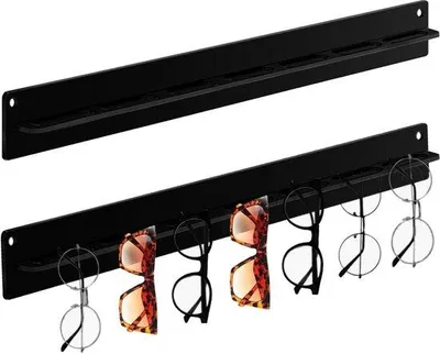 Image de Porte-lunettes transparent en acrylique - rangement multifonctionnel