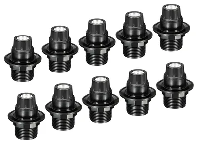 E14 Lampenfassung, 10 Stück, Schraubfassung, Schwarz, für Pendelleuchten
