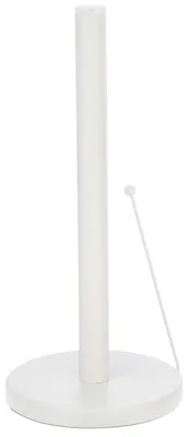 Produktbild von DRW Küchenrollenhalter aus Stahl in Weiß, 15 x 15 x 33 cm