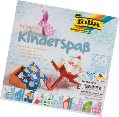 Produktbild von folia Faltblätter KINDERSPASS 150 x 150 mm 80g/qm 50 Blatt