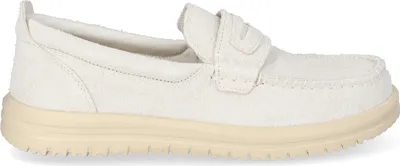 Produktbild von HEYDUDE Wally NXT Herren Wildleder-Loafer Egret/Wood Ash Größe 45