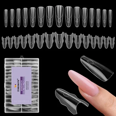 Produktbild von 240 elliptische Nagelformen für Nageldesign