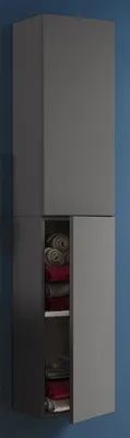 Produktbild von VCB11 Badschrank hoch hoch mit 2 Türen Anthrazit.