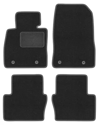 Immagine prodotto di Tappetini in moquette per Mazda 2 IV 2014- (hatchback) – set 4 pezzi, grigio grafite, su misura – Wielganizator LUX
