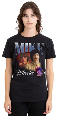 Obrázek produktu pro Dámské tričko "Stranger Things", motiv Mike, černá barva, velikost XL
