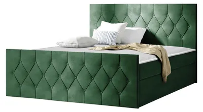 Produktbild von MIRJAN24 Boxspringbett Loloz Lux, Doppelbett mit Bettkasten und Matratze, Ehebett (Farbe: Mikrofaza 0010, Größe: 120x200 cm)