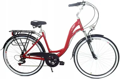 Zdjęcie produktu dla Rower Dallas City Alu 26" 7spd - czerwony z czarnym