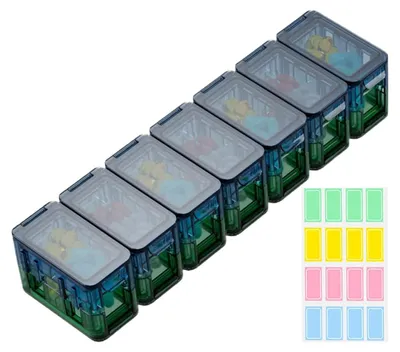 Immagine prodotto di Organizzatore settimanale per pillole con scomparti ermetici