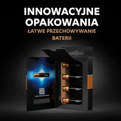 Immagine prodotto di Batteria alcalina Duracell Optimum AAA, 4 pezzi