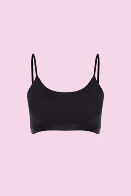 Produktbild von 3 Pack Damen Bustier BH ohne Bügel Unterhemden Schwarz XL Sport C-71