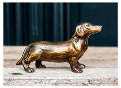 Produktbild von Bronze-Skulptur eines Dackels
