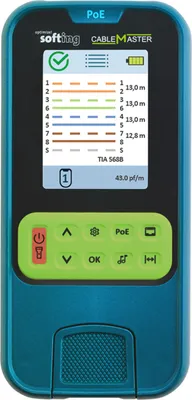 Immagine prodotto di SOFTING CableMaster PoE, tester di cablaggio e PoE++
