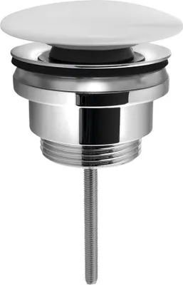 Obrázek produktu pro Odpadní sada 5/4", click-clack, keramická zátka, 5-65 mm, bílá