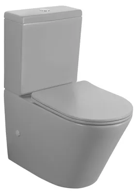 Produktbild von Sapho PACO Kombi-WC,Rimless, Abgang senkrecht/waagerecht, Grau matt