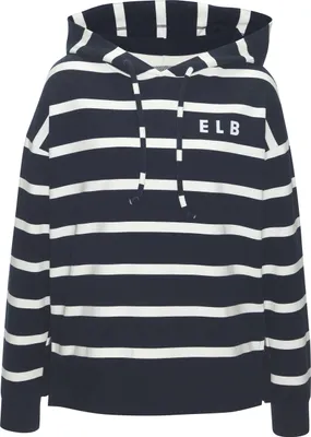 Produktbild von Elbsand Kapuzensweatshirt Marvi marine-weiß Größe L