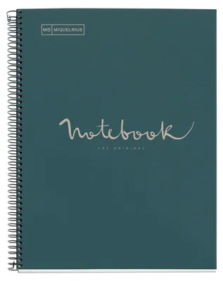 Produktbild von MIQUELRIUS Notizbuch Eco Emotions 1 A4 liniert Spiralbildung blau
