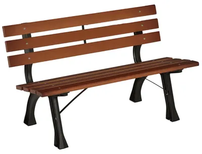 Produktbild von Sitzbank 2 Personen Garten Terrasse Naturholz Braun 120 x 57 x 70 cm