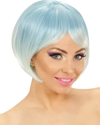 Produktbild von Two-Tone Perücke blau-türkis - Faschingsperücke