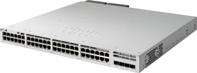 Produktbild von Cisco C9300L-48PF-4X-E, Managed, L2/L3, Gigabit Ethernet (10/100/1000), Vollduplex, Rack-Einbau