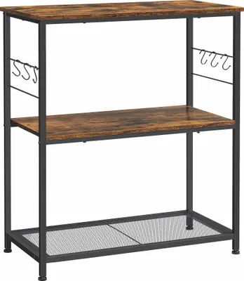 Produktbild von VASAGLE Regal, 80 x 40 x 90 cm, Küchenregal, vintagebraun-schwarz