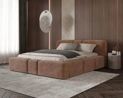 Produktbild von Chilly Monte Polsterbett 200x200 mit Bettkasten & Stauraum – Designer Doppelbett mit stabilem Metallrahmen - Monte54