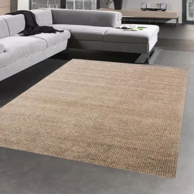 Zdjęcie produktu dla Dywan do sypialni i pokoju gościnnego w kolorze terakoty - 120x170 cm