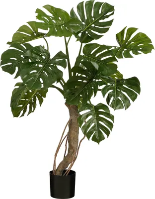 Produktbild von Mica Decorations Monstera Kunstpflanze - H135 x Ø100 cm - Grün