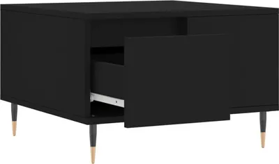 Produktbild von vidaXL Couchtisch Schwarz 55x55x36,5 cm Holzwerkstoff