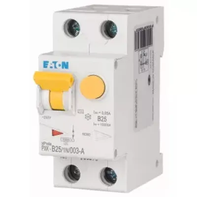 Obrázok produktu pre Eaton PXK-B25/1N/003-A FI/LS, 25 A, 30 mA, LS-Kennline-B, 1p+N, charakteristika FI: A, 236950