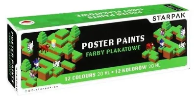 Produktbild von Plakatfarben, 12 Farben à 20 ml
