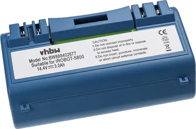 Produktbild von vhbw Akku kompatibel mit iRobot Scooba 330, 340, 390, 5800, 5900, 350, 380, 385, 5832, 5806, 5910, 34001 Saugroboter Blau (3000 mAh, 14,4 V, NiMH)