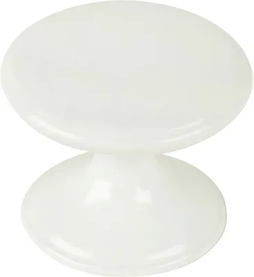 Image de Bouton De Meuble, Modèle 756, En Zamak Finition Blanche, ø 33 Mm