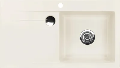 Produktbild von Spüle KeraDomo STEMA 90 in JASMIN Becken rechts mit Handbetätigung