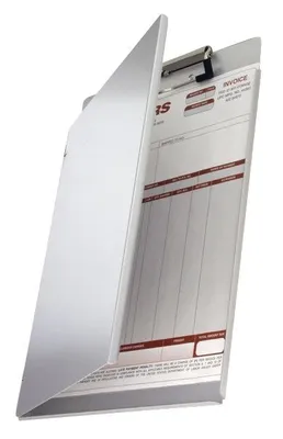 Image de Läufer 22017 Porte-bloc A4 avec rabat de protection latéral, aluminium
