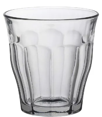 Produktbild von 6 x Wasserglas, Trinkglas, Hartglas, transparent, 16 cl, Ø 7.5 cm, Höhe: 7.8 cm