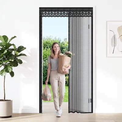 Productafbeelding van Solidchoice - Magnetisch Vliegengordijn 90x210cm met Sterke Magneten