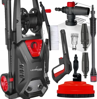 Zdjęcie produktu dla Myjka ciśnieniowa Lehmann Hudson set 260bar ALUMINIOWA WZMOCNIONA POMPA PATIO SZCZOTKA DO FELG