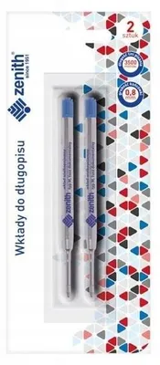 Produktbild von Zenith Blaue Kugelschreiber-Minen Solide 2 Stk. Hochwertig