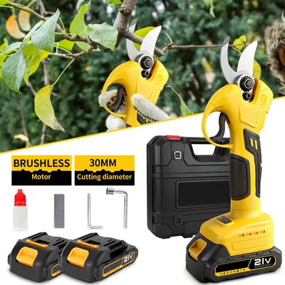 Produktbild von Elektrische Astschere - Akku-Baumschere - 30 mm Schnittkapazität - 2 Akkus - Kompatibel mit Makita 18-V-Akkus