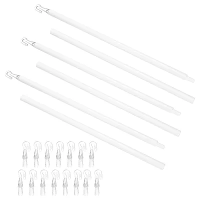 Image de Barre de stores - Pièce de rechange pour stores - Compatible avec différents modèles - Lot de 3 - 24 pouces - Blanc