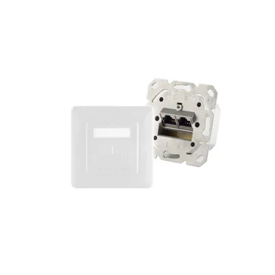 Produktbild von shiverpeaks BS74280-W, 2 x RJ-45, 6a, Weiß, 1 Stück(e)