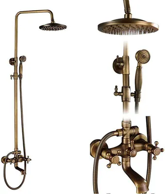 Obrázek produktu pro Sprchový sloup Sprchový set Systémová sprchová hlavice 8" Sprchová armatura, C01