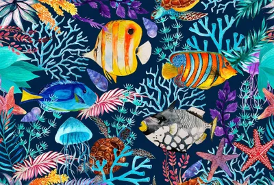 Produktbild von Digitaldruck-Tapete Underwater 2 livingwalls (1036319)